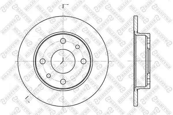 Bremsscheibe Hinterachse STELLOX 6020-9922-SX