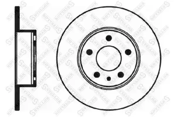 Bremsscheibe Hinterachse STELLOX 6020-9926-SX