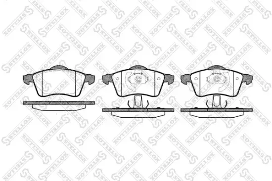 Bremsbelagsatz, Scheibenbremse Vorderachse STELLOX 629 000B-SX Bild Bremsbelagsatz, Scheibenbremse Vorderachse STELLOX 629 000B-SX