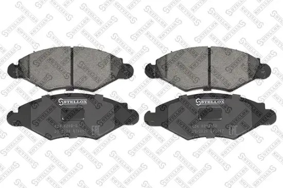 Bremsbelagsatz, Scheibenbremse Vorderachse STELLOX 654 020B-SX Bild Bremsbelagsatz, Scheibenbremse Vorderachse STELLOX 654 020B-SX