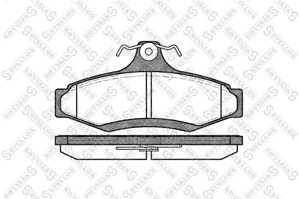 Bremsbelagsatz, Scheibenbremse STELLOX 657 010B-SX