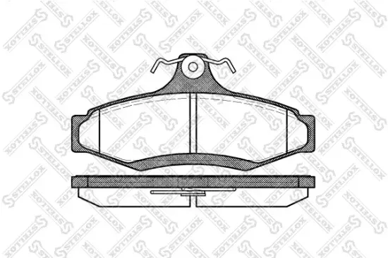 Bremsbelagsatz, Scheibenbremse Hinterachse STELLOX 657 010B-SX Bild Bremsbelagsatz, Scheibenbremse Hinterachse STELLOX 657 010B-SX