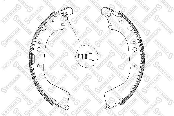 Bremsbackensatz Hinterachse STELLOX 661 101-SX