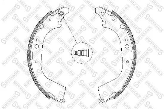 Bremsbackensatz Hinterachse STELLOX 661 101-SX Bild Bremsbackensatz Hinterachse STELLOX 661 101-SX
