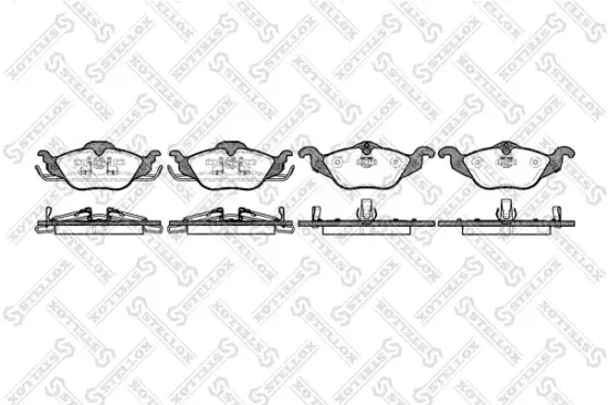 Bremsbelagsatz, Scheibenbremse Vorderachse STELLOX 695 002B-SX Bild Bremsbelagsatz, Scheibenbremse Vorderachse STELLOX 695 002B-SX
