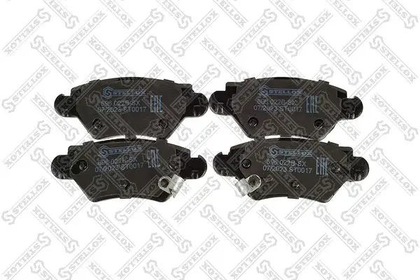 Bremsbelagsatz, Scheibenbremse Hinterachse STELLOX 696 022B-SX