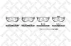 Bremsbelagsatz, Scheibenbremse Hinterachse STELLOX 709 011B-SX