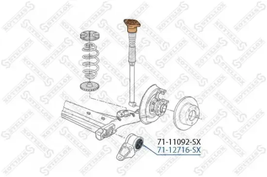 Lagerung, Lenker Hinterachse STELLOX 71-12716-SX Bild Lagerung, Lenker Hinterachse STELLOX 71-12716-SX