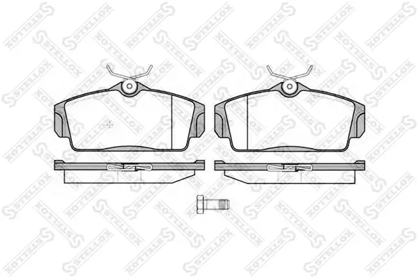 Bremsbelagsatz, Scheibenbremse STELLOX 715 010B-SX