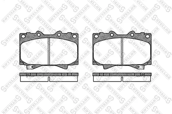 Bremsbelagsatz, Scheibenbremse Vorderachse STELLOX 718 004-SX
