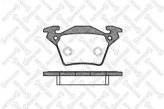 Bremsbelagsatz, Scheibenbremse Hinterachse STELLOX 728 000B-SX Bild Bremsbelagsatz, Scheibenbremse Hinterachse STELLOX 728 000B-SX