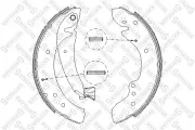 Bremsbackensatz Hinterachse STELLOX 729 100-SX