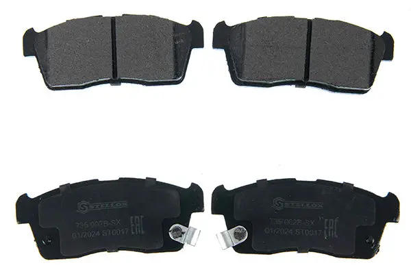 Bremsbelagsatz, Scheibenbremse Vorderachse STELLOX 735 002B-SX