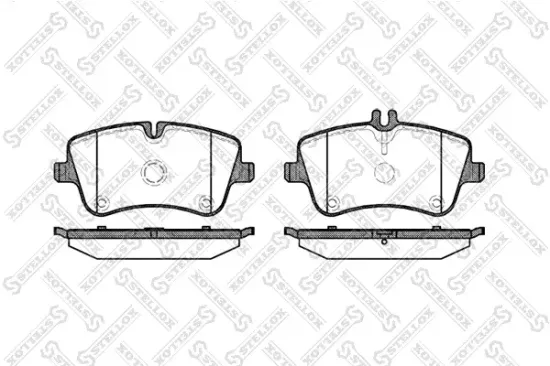 Bremsbelagsatz, Scheibenbremse Vorderachse STELLOX 779 000B-SX Bild Bremsbelagsatz, Scheibenbremse Vorderachse STELLOX 779 000B-SX