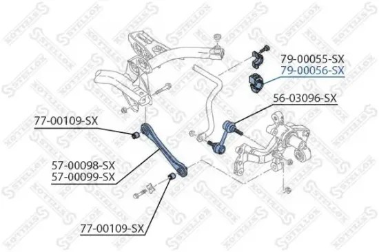 Lagerung, Stabilisator STELLOX 79-00056-SX Bild Lagerung, Stabilisator STELLOX 79-00056-SX