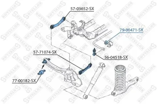 Lagerung, Stabilisator STELLOX 79-00471-SX Bild Lagerung, Stabilisator STELLOX 79-00471-SX