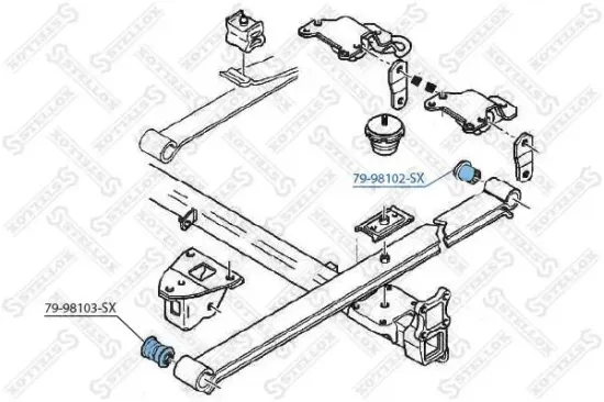 Buchse, Stoßdämpfer STELLOX 79-98102-SX Bild Buchse, Stoßdämpfer STELLOX 79-98102-SX