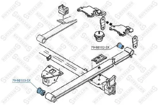 Buchse, Stoßdämpfer STELLOX 79-98103-SX Bild Buchse, Stoßdämpfer STELLOX 79-98103-SX