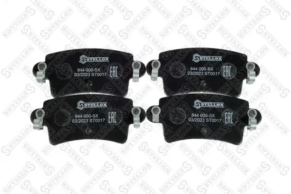 Bremsbelagsatz, Scheibenbremse Hinterachse STELLOX 844 000-SX