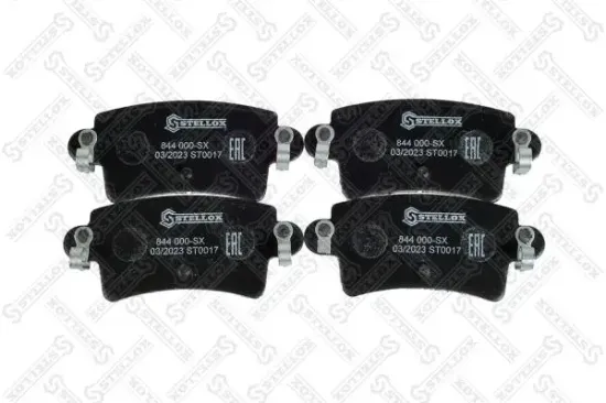 Bremsbelagsatz, Scheibenbremse Hinterachse STELLOX 844 000-SX Bild Bremsbelagsatz, Scheibenbremse Hinterachse STELLOX 844 000-SX