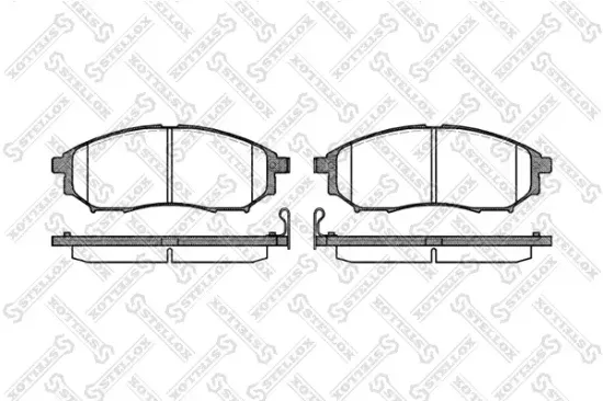 Bremsbelagsatz, Scheibenbremse Vorderachse STELLOX 863 014-SX Bild Bremsbelagsatz, Scheibenbremse Vorderachse STELLOX 863 014-SX