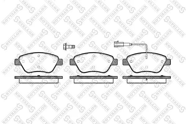 Bremsbelagsatz, Scheibenbremse Vorderachse STELLOX 869 001-SX
