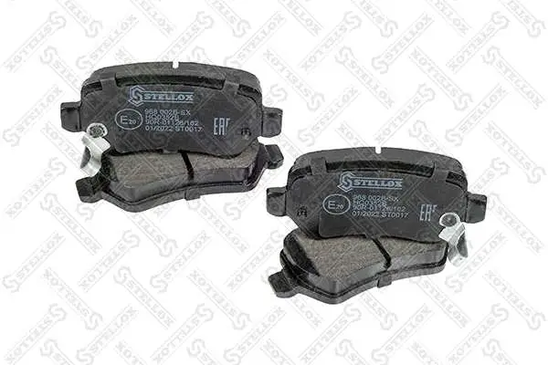 Bremsbelagsatz, Scheibenbremse Hinterachse STELLOX 968 002B-SX