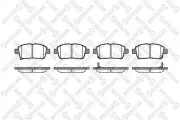 Bremsbelagsatz, Scheibenbremse Vorderachse STELLOX 982 002-SX