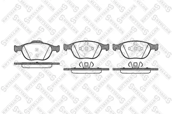 Bremsbelagsatz, Scheibenbremse Vorderachse STELLOX 995 000-SX Bild Bremsbelagsatz, Scheibenbremse Vorderachse STELLOX 995 000-SX