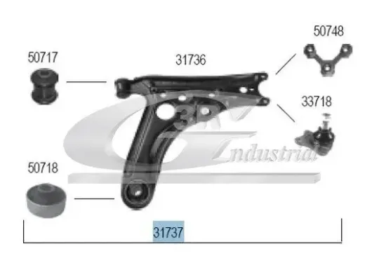 Lenker, Radaufhängung 3RG 31737 Bild Lenker, Radaufhängung 3RG 31737