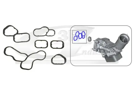 Dichtungssatz, Ölkühler 3RG 76103 Bild Dichtungssatz, Ölkühler 3RG 76103