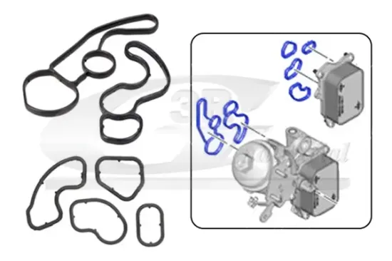 Dichtungssatz, Ölkühler 3RG 76205 Bild Dichtungssatz, Ölkühler 3RG 76205