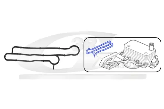Dichtung, Ölkühler 3RG 76301 Bild Dichtung, Ölkühler 3RG 76301