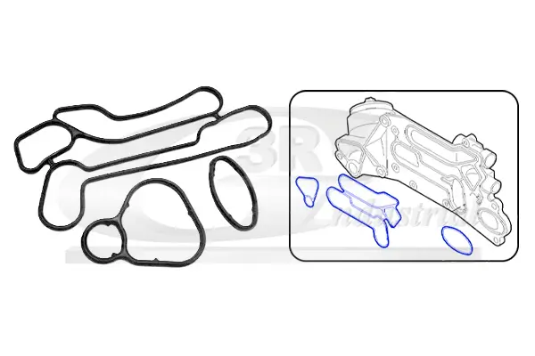 Dichtungssatz, Ölkühler 3RG 76401