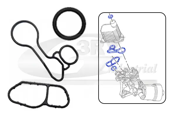 Dichtungssatz, Ölkühler 3RG 76403