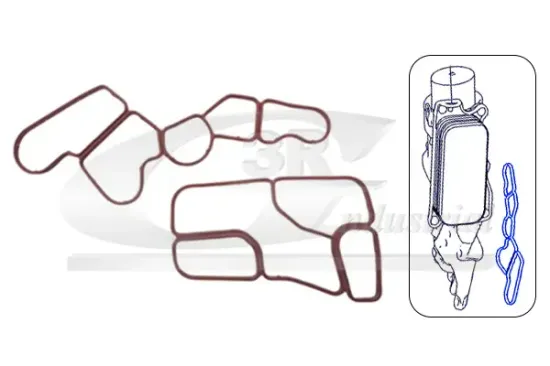 Dichtungssatz, Ölkühler 3RG 76504 Bild Dichtungssatz, Ölkühler 3RG 76504