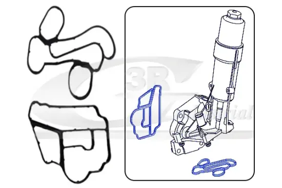Dichtungssatz, Ölkühler 3RG 76510 Bild Dichtungssatz, Ölkühler 3RG 76510