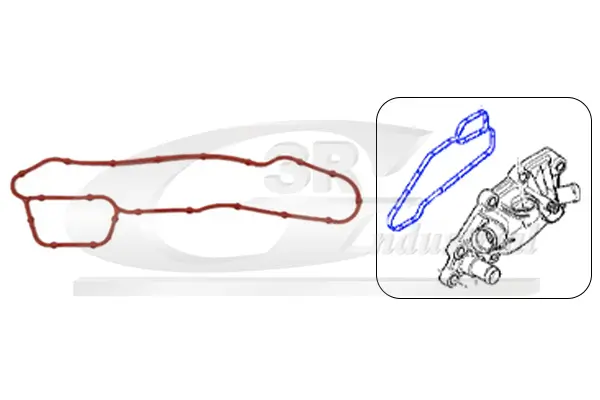 Dichtung, Kühlmittelflansch 3RG 76604