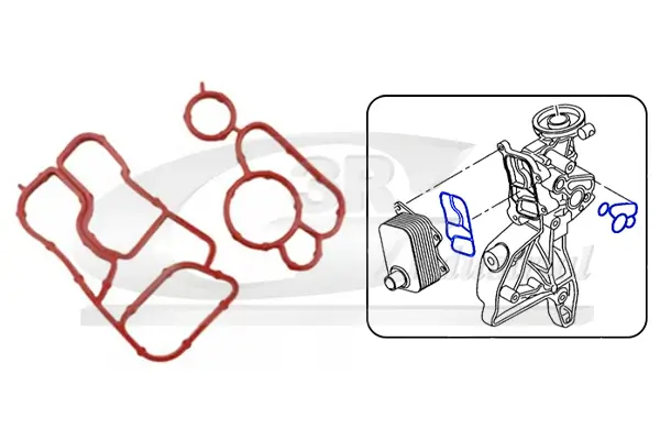 Dichtungssatz, Ölkühler 3RG 76702