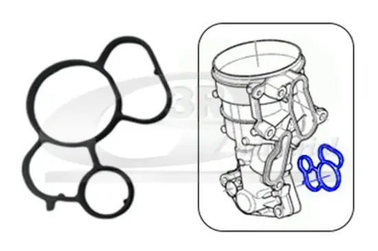 Dichtung, Ölfiltergehäuse 3RG 76803 Bild Dichtung, Ölfiltergehäuse 3RG 76803