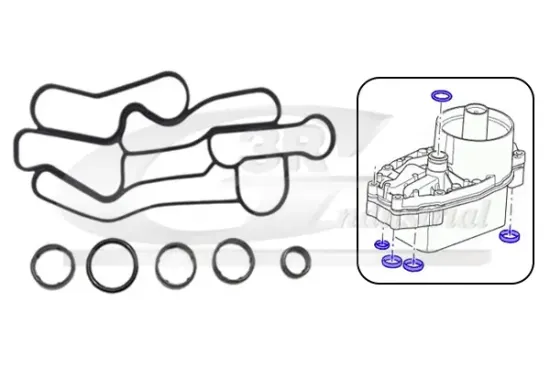 Dichtungssatz, Ölkühler 3RG 76901 Bild Dichtungssatz, Ölkühler 3RG 76901