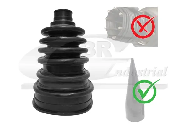 Faltenbalgsatz, Antriebswelle radseitig getriebeseitig 3RG 80007X