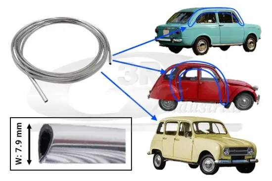 Zier-/Schutzleiste, Tür seitlicher Anbau 3RG 82017 Bild Zier-/Schutzleiste, Tür seitlicher Anbau 3RG 82017