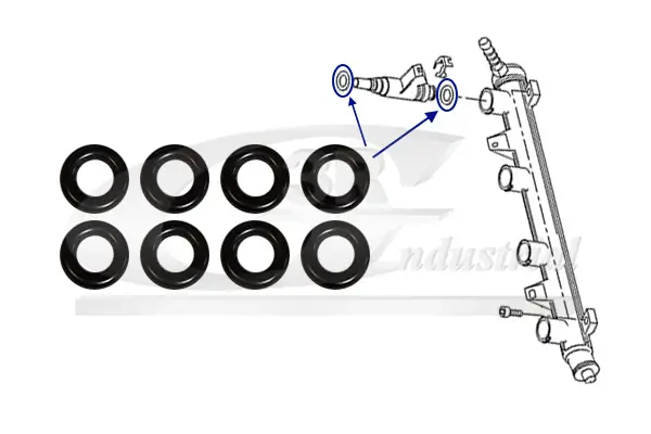 Dichtringsatz, Einspritzventil 3RG 99714