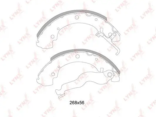 Bremsbackensatz Hinterachse LYNXAUTO BS-8003 Bild Bremsbackensatz Hinterachse LYNXAUTO BS-8003