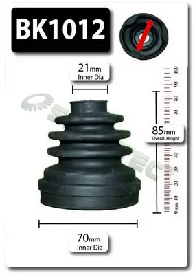 Faltenbalgsatz, Antriebswelle SHAFTEC BK1012 Bild Faltenbalgsatz, Antriebswelle SHAFTEC BK1012