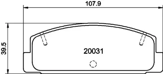 Bremsbelagsatz, Scheibenbremse Hinterachse HELLA PAGID 8DB 355 016-761 Bild Bremsbelagsatz, Scheibenbremse Hinterachse HELLA PAGID 8DB 355 016-761