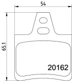 Bremsbelagsatz, Scheibenbremse HELLA PAGID 8DB 355 019-011