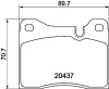 Bremsbelagsatz, Scheibenbremse Vorderachse HELLA PAGID 8DB 355 017-561 Bild Bremsbelagsatz, Scheibenbremse Vorderachse HELLA PAGID 8DB 355 017-561