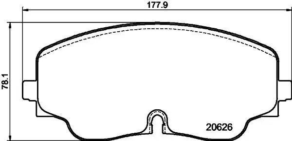 Bremsbelagsatz, Scheibenbremse HELLA PAGID 8DB 355 041-051